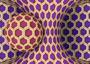 Honeycomb spin illusion