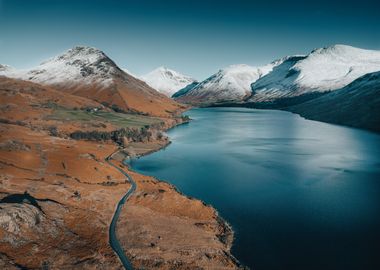 Scenic snow capped range