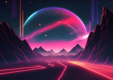 Synthwave Road