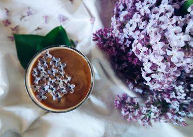 Lavender coffee aesthetic