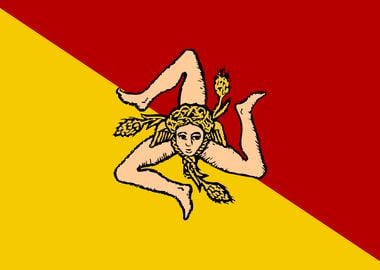 Sicilian Flag of Sicily