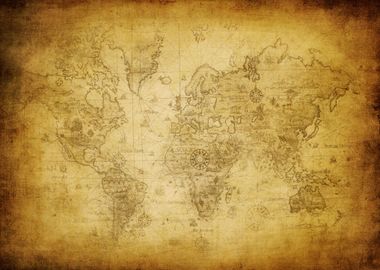 Old Map of the World