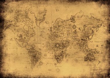 Old Map of the World