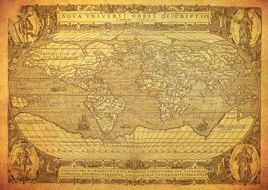 Vintage Map of the World