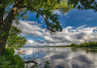 Landscape, lake, Poland