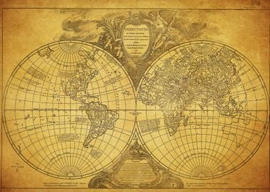 Old Map of the World