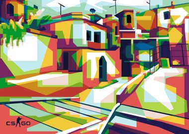 Mirage Map CSGO in WPAP