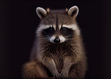 cute racoon