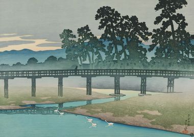 Ukiyo e River in Kanazawa