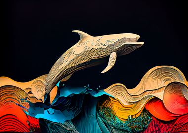 Abstract Whale