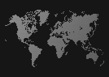 World Map White