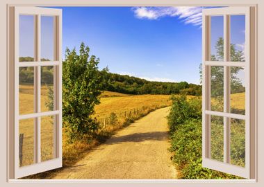 Window view landscape