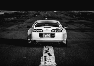 Toyota Supra on the street