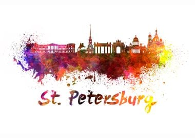 Saint petersburg skyline