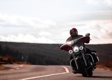 Biker on the Highway