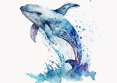 Whale Animal Colorfull