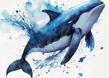 Whale Animal Colorfull