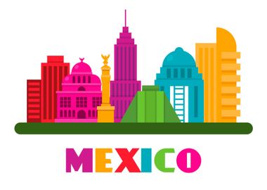 Mexico City Skyline