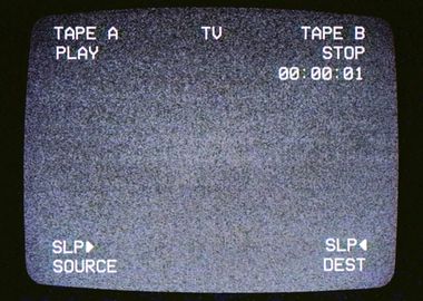 VHS double tape deck noise