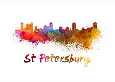 St petersburg skyline