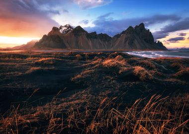 Stokksnes Stormy Sunset