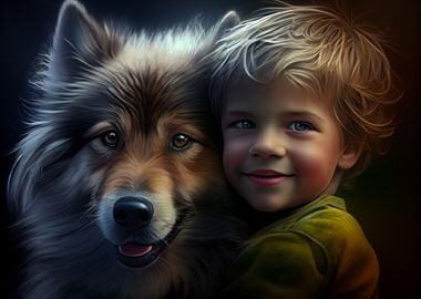 Wolf and boy