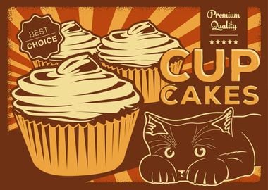 Funny cat cupcakes