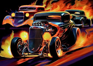 Racing Flames Trio