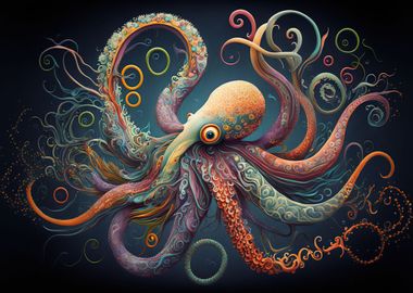 Colorful Octopus