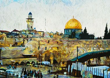 Jerusalem Wall Painted