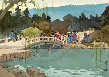 Ukiyo e Maruyama Park 1933