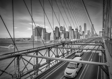 NYC Brooklyn Bridge view 