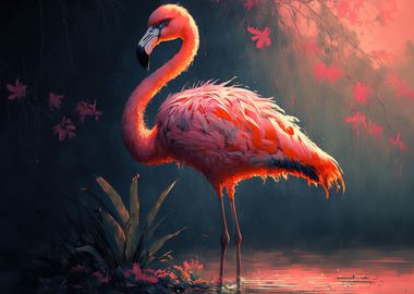 pink flamingo 