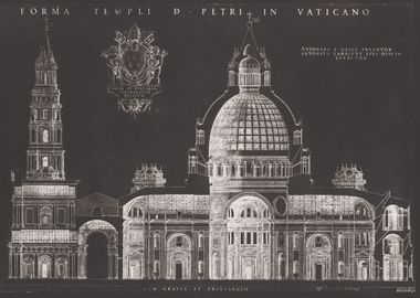 Vatican basilica blueprint