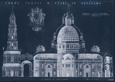 Vatican basilica blueprint