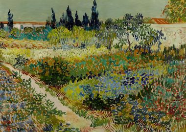 Flowering Garden with Path