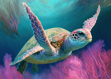 Sea Turtle watercolour