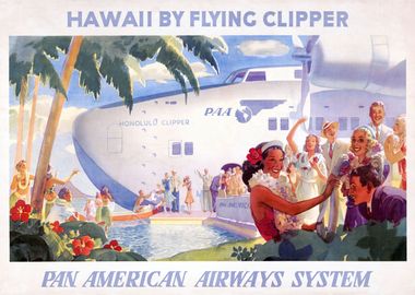 Pan Am Vintage Poster