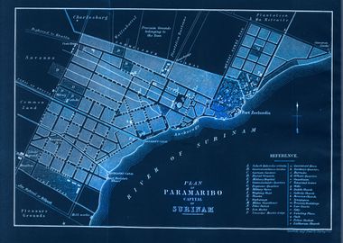 Paramaribo Suriname map