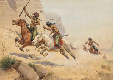 Charging Indian Warriors