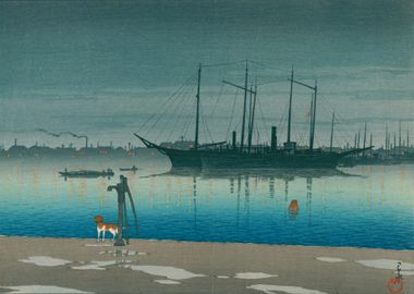 After Rain Ukiyo E Tokyo