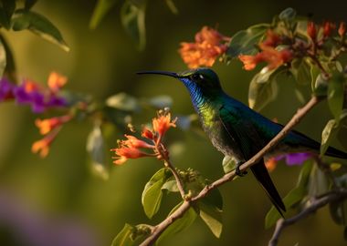 Hummingbird in the tree