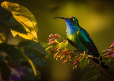 Bluegreen hummingbird 