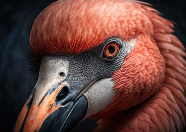 animal face Flamingo