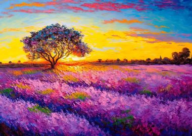 Lavender Sunset