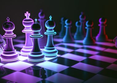 game chess neon