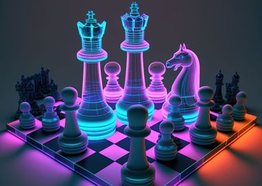 game chess neon