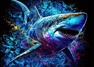 Shark colorful