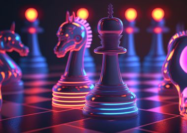 game chess neon