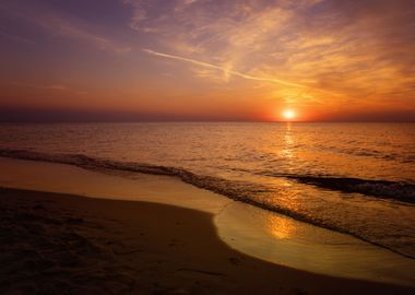 Sunset, Baltic Sea, Poland